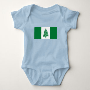 Norfolk Island Flag Baby Bodysuit