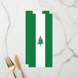 Norfolk Island flag Menu