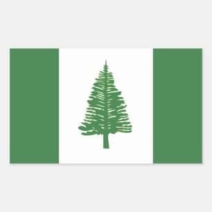 Norfolk Island Flag Rectangular Sticker