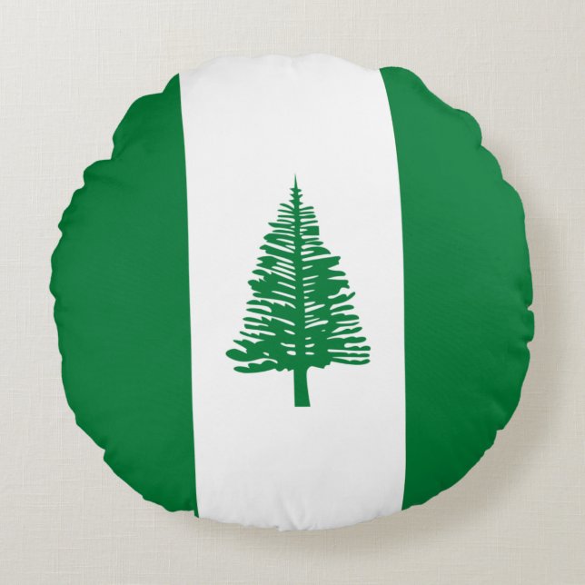 Norfolk Island Flag Round Cushion (Front)
