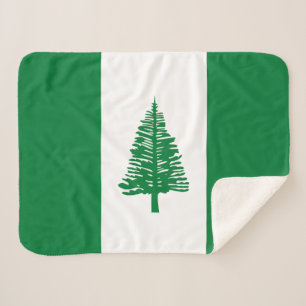 Norfolk Island Flag Sherpa Blanket