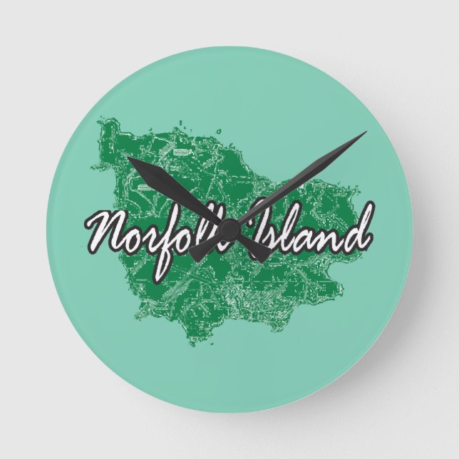 Norfolk Island Round Clock (Front)