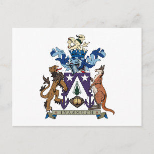 Norfolk Islands Coat of Arms Postcard