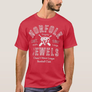 Norfolk Jewels - Virginia - Vintage Defunct Baseba T-Shirt