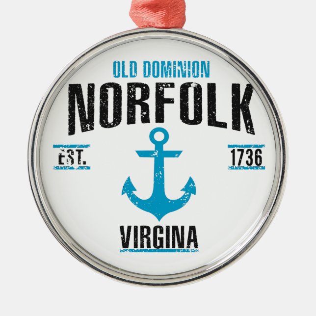 Norfolk Metal Tree Decoration (Front)