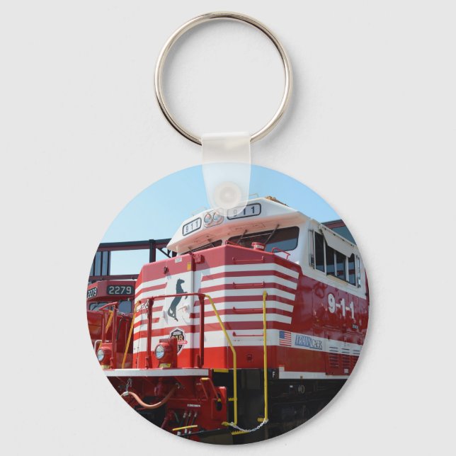 Norfolk Southern Railway 911 Diesel Locomotive Key Ring (Front)
