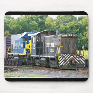 Norfolk Southern SW- 1001 2105 & CSX 1537 Mouse Mat