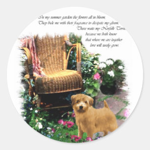 Norfolk Terrier Art Gifts Classic Round Sticker