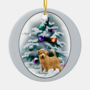 Norfolk Terrier Christmas Gifts Ornament