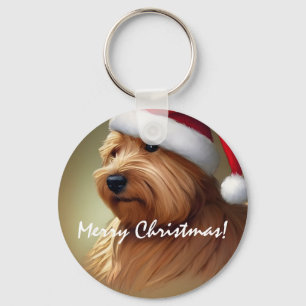 Norfolk Terrier Christmas Key Ring