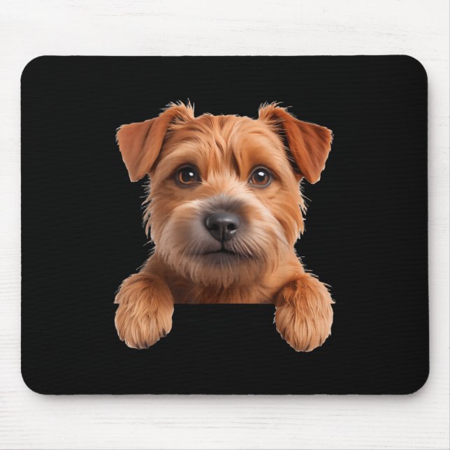 Norfolk terrier cute funny dog lover  mouse mat (Front)