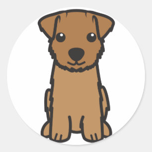 Norfolk Terrier Dog Cartoon Classic Round Sticker