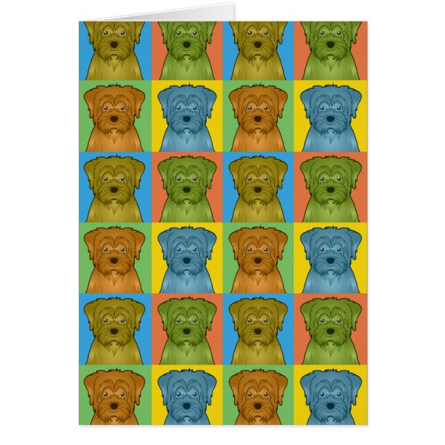 Norfolk Terrier Dog Cartoon Pop-Art (Front)