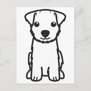 Norfolk Terrier Dog Cartoon Postcard
