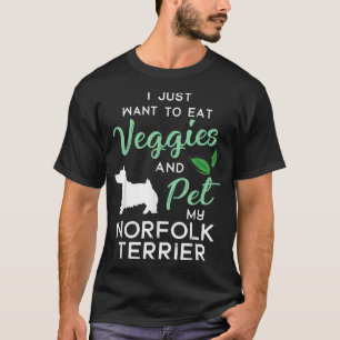 Norfolk Terrier Dog Cigar lover owner Xmas Birthda T-Shirt