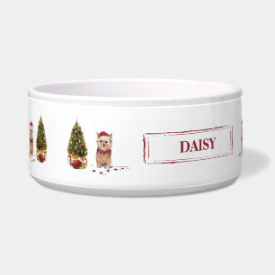 Norfolk Terrier Funny Christmas Dog with Tree