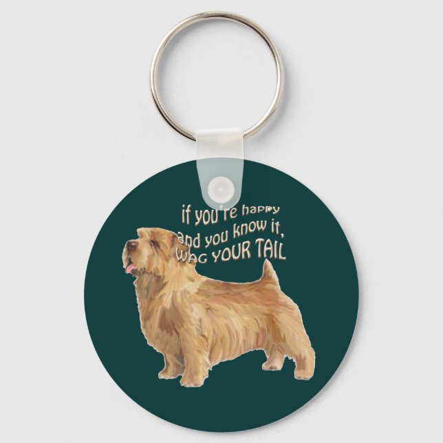 norfolk terrier key ring (Front)