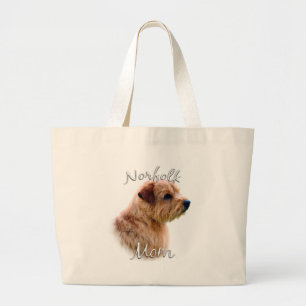 Norfolk Terrier Mum 2 Large Tote Bag