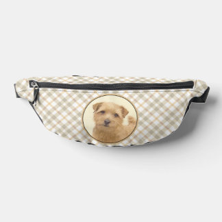 Norfolk Terrier Painting Cute Original Pet Dog Art Bum Bags