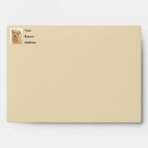 Norfolk Terrier Painting - Original Dog Art Envelope
