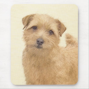 Norfolk Terrier Painting - Original Dog Art Mouse Mat