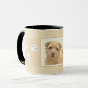 Norfolk Terrier Painting - Original Dog Art Mug