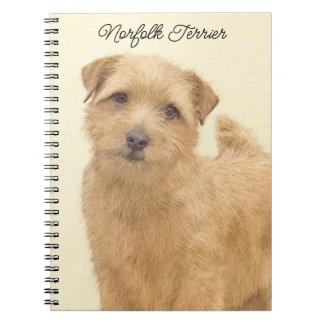 Norfolk Terrier Painting - Original Dog Art Notebook