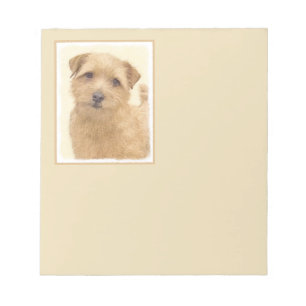 Norfolk Terrier Painting - Original Dog Art Notepad