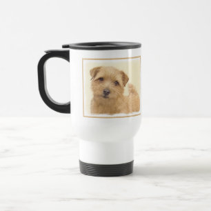 Norfolk Terrier Painting - Original Dog Art Travel Mug
