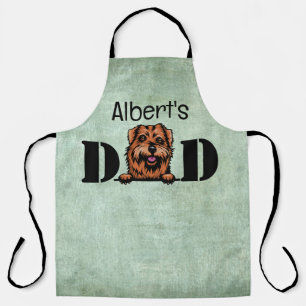 Norfolk Terrier Peeking Personalised Dad Apron