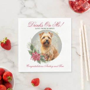 Norfolk Terrier Wedding Napkins With Dogs Photo