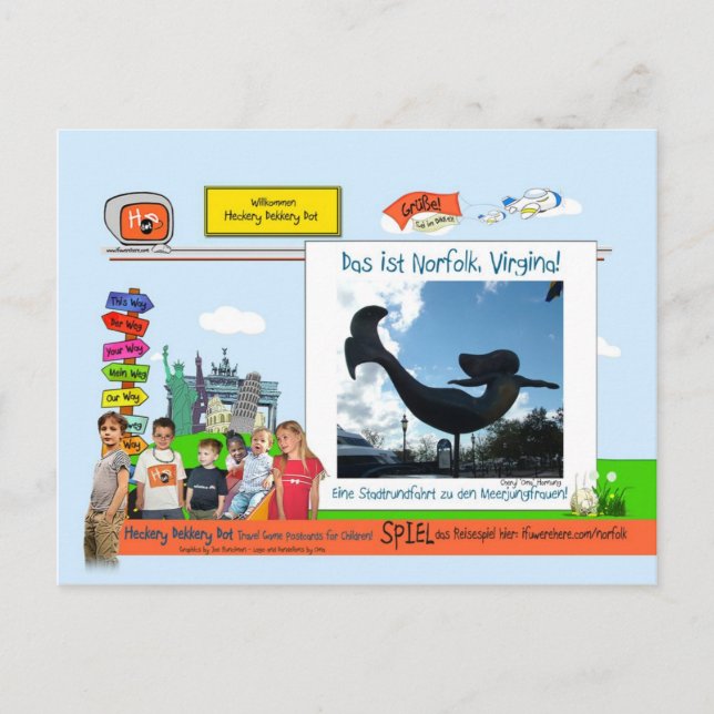 Norfolk, VA Postcard (Front)