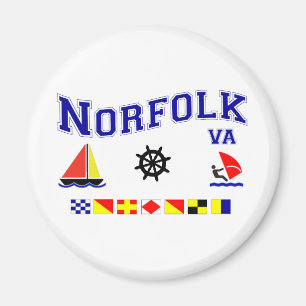 Norfolk VA Signal Flags Magnet