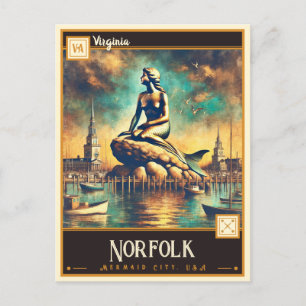 Norfolk, Virginia Vintage Postcard