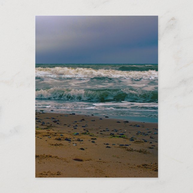 Norfolk waves postcard (Front)