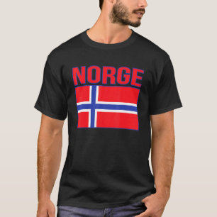 Norge Flag Flag Of Norway Norweigen Flag T-Shirt