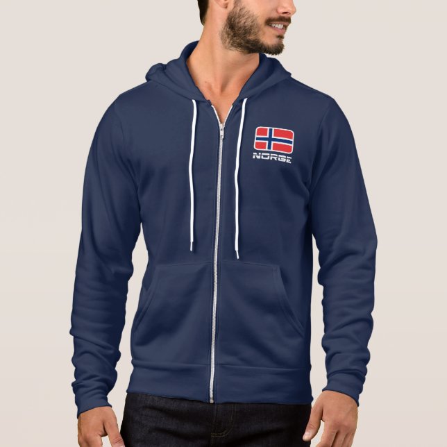 Norge Flag Hoodie (Front)