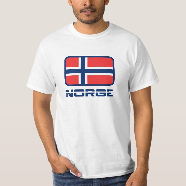 Norge Flag T-Shirt (Front)