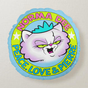 Norma Dee Logo Throw Pillow