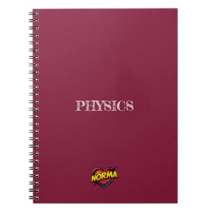 Norma Heart Maroon Notebook