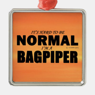 Normal Bagpiper Metal Tree Decoration