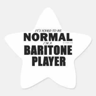 Normal Baritone Player Star Sticker