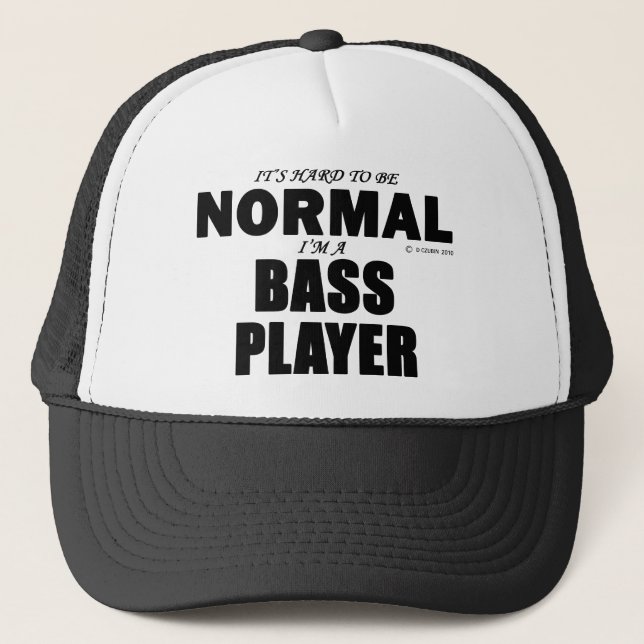 Normal Bass Player Trucker Hat (Front)