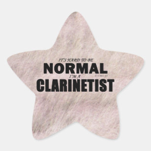 Normal Clarinetist Star Sticker