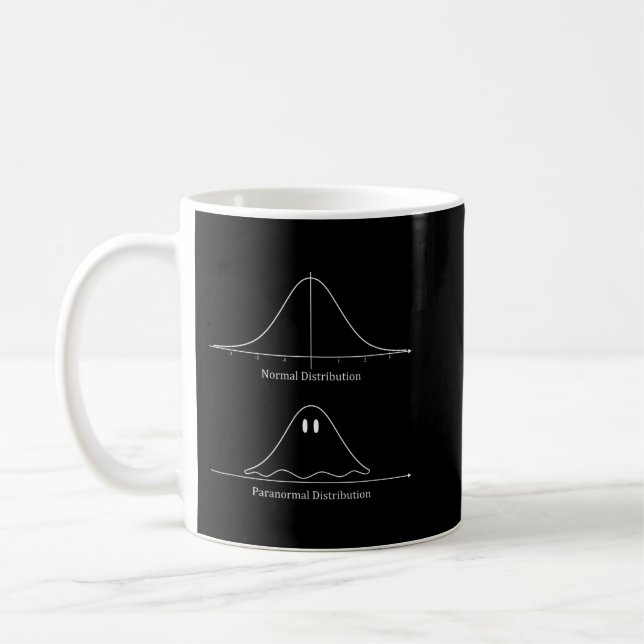 Normal Distribution, Paranormal Distribution Math  Coffee Mug (Left)
