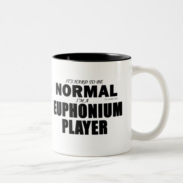 Normal Euphonium Player Two-Tone Coffee Mug (Right)