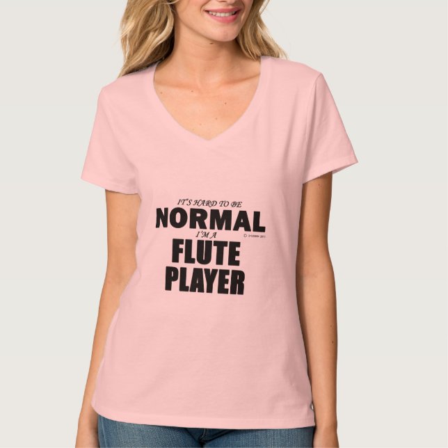 Normal Flute Player T-Shirt (Front)