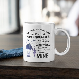 Normal Girl Granddaughter Grandpa With Wings Angel Coffee Mug