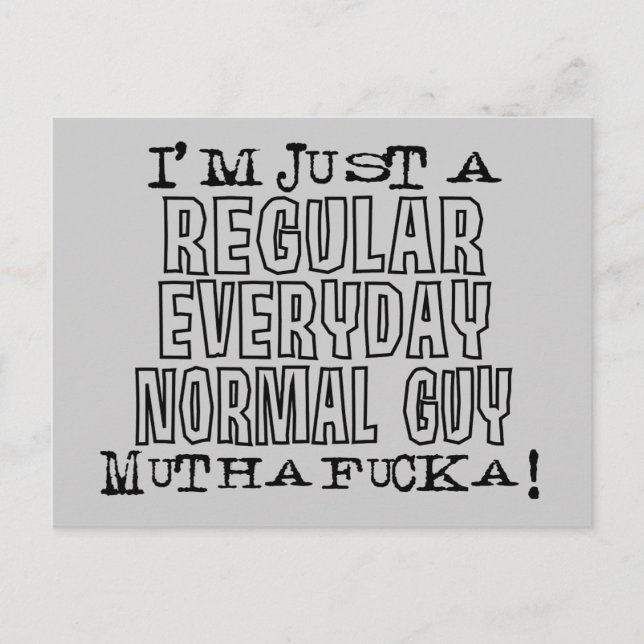 Normal Guy Postcard (Front)