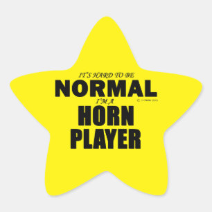 Normal Horn Player Star Sticker